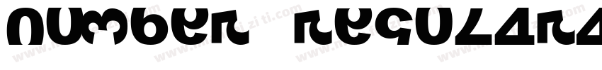Number Regular字体转换